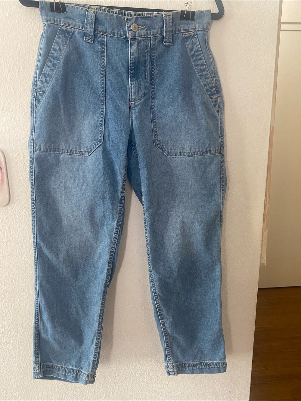 Old navy Light Blue Women’s High Rise Straight  OG Cinco high-rise s petite